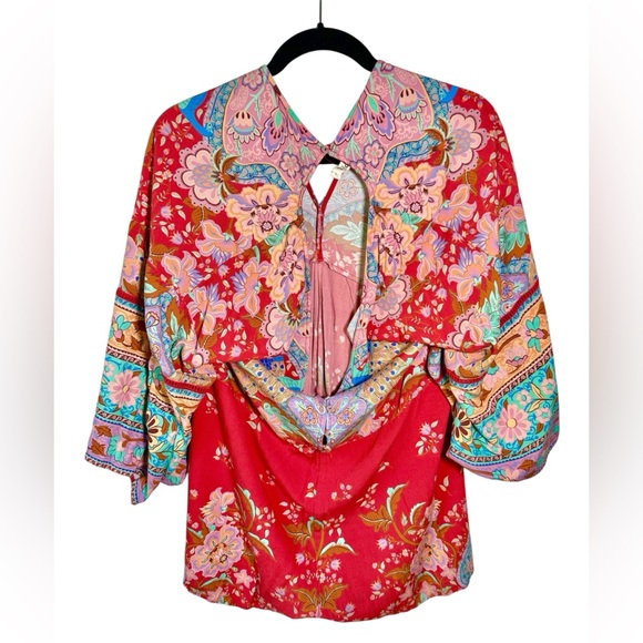 Spell & The Gypsy Collective Lotus Kimono Romper Boho Flowy Festival XL Read - Picture 2 of 11